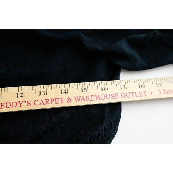 Layfayette 148 Black Silk Blend Black wrap cardigan sweater top long sleeve M - Picture 6 of 7